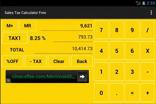 Sales Tax Calculator Free android App screenshot 10