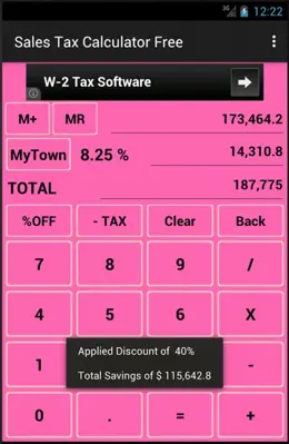 Sales Tax Calculator Free android App screenshot 3